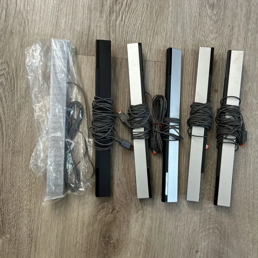 Nintendo Wii Sensor Bar Lot of 6 OEM Wired RVL-014 Wii & Wii U Genuine Tested